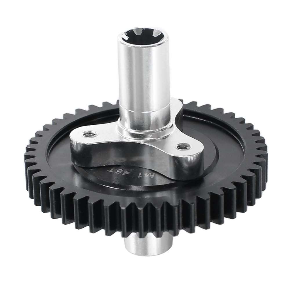 Amazon.com: 46T M1 Steel Spur Gear with Clutch Assembly for 1/10